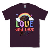 Plum all for love and love for all Classic Tee - MaliasSmallBusiness