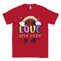Red all for love and love for all Classic Tee - MaliasSmallBusiness