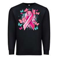 Black Breast Cancer ribbon Cancer Awareness Premium Sweatshirt - HowdyJamesFarm