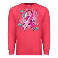 Cardinal Breast Cancer ribbon Cancer Awareness Premium Sweatshirt - HowdyJamesFarm