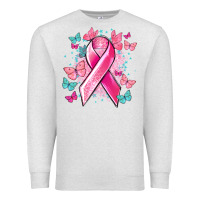 Oatmeal Heather Breast Cancer ribbon Cancer Awareness Premium Sweatshirt - HowdyJamesFarm