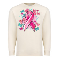 Sandshell Breast Cancer ribbon Cancer Awareness Premium Sweatshirt - HowdyJamesFarm