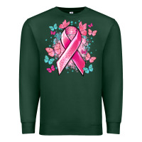 Sports Green Breast Cancer ribbon Cancer Awareness Premium Sweatshirt - HowdyJamesFarm