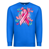 True Royal Breast Cancer ribbon Cancer Awareness Premium Sweatshirt - HowdyJamesFarm