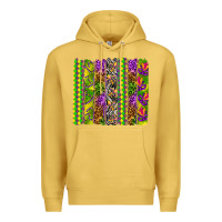 Antique Gold Mardi Gras brushstroke Premium Hoodie - HowdyJamesFarm