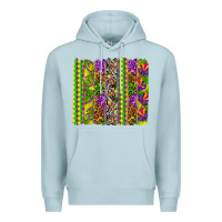 Blue Mist Mardi Gras brushstroke Premium Hoodie - HowdyJamesFarm