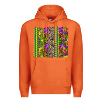 Carrot Mardi Gras brushstroke Premium Hoodie - HowdyJamesFarm