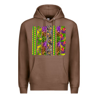 Chestnut Mardi Gras brushstroke Premium Hoodie - HowdyJamesFarm