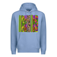 Colony Blue Mardi Gras brushstroke Premium Hoodie - HowdyJamesFarm