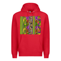 Red Mardi Gras brushstroke Premium Hoodie - HowdyJamesFarm