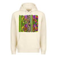 Sandshell Mardi Gras brushstroke Premium Hoodie - HowdyJamesFarm