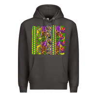 Smoke Mardi Gras brushstroke Premium Hoodie - HowdyJamesFarm