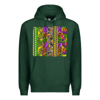Sports Green Mardi Gras brushstroke Premium Hoodie - HowdyJamesFarm
