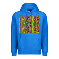 True Royal Mardi Gras brushstroke Premium Hoodie - HowdyJamesFarm