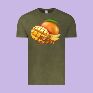 Mango Tropical Summer Vintage Tee Designed By Jasminsmagicworld