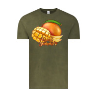 Vintage Olive Mango Tropical Summer Vintage Tee - Jasminsmagicworld