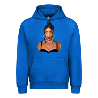 Cobalt black woman Urban Hoodie - FaDigitalArtStudio