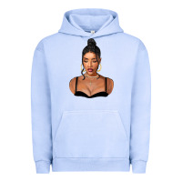 Pigment Grape Ice black woman Urban Hoodie - FaDigitalArtStudio