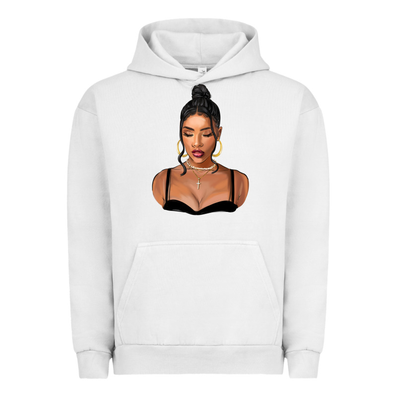 Black Woman Urban Hoodie by FaDigitalArtStudio | Teevron