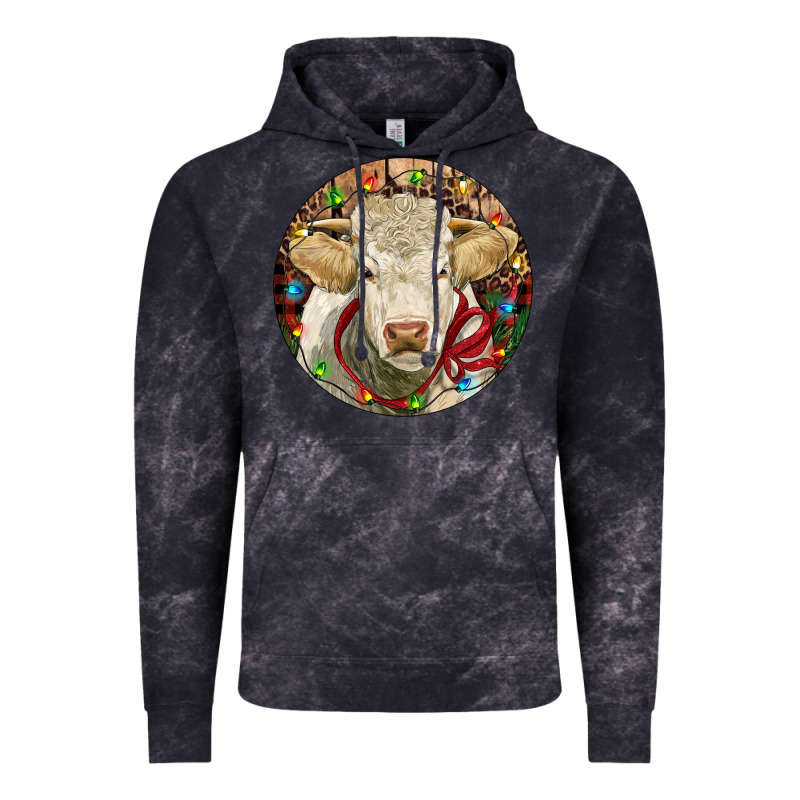 Charolais Heifer Christmas Vintage Hoodie by RanaPortraitStore | Teevron