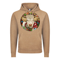 Vintage Coffee Charolais Heifer Christmas Vintage Hoodie - RanaPortraitStore