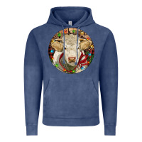 Vintage Denim Charolais Heifer Christmas Vintage Hoodie - RanaPortraitStore