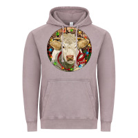 Vintage Zinc Charolais Heifer Christmas Vintage Hoodie - RanaPortraitStore