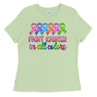 Matcha fight cancer in all colors Ladies Tee - HRA Design Shop
