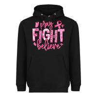 Black pray fight believe breast cancer Heavyweight Hoodie - texasbilliewilder