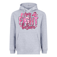 Heather Grey pray fight believe breast cancer Heavyweight Hoodie - texasbilliewilder