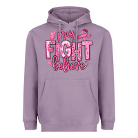 Lavender pray fight believe breast cancer Heavyweight Hoodie - texasbilliewilder