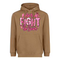 Toasted Coconut pray fight believe breast cancer Heavyweight Hoodie - texasbilliewilder