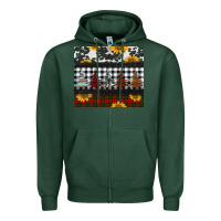 Sports Green christmas trees and sunflowers Zipper Hoodie - Jasminsmagicworld