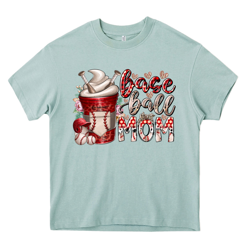 Baseball Mom Coffee Heavy Core Tee by RacoonDesign | Teevron