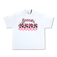 White soccer mama Urban Heavy Tee - MaliasSmallBusiness