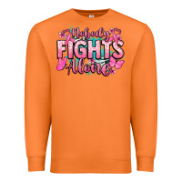 Carrot Nobody fights alone Cancer Awareness Premium Sweatshirt - HowdyJamesFarm
