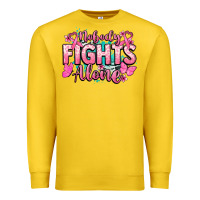 Lemon Nobody fights alone Cancer Awareness Premium Sweatshirt - HowdyJamesFarm