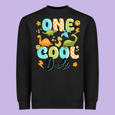 One Cool Dude Heavyweight Sweatshirt Designed By Maliassmallbusiness