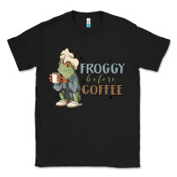 Black froggy before coffee Classic Tee - MaliasSmallBusiness