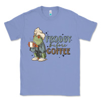 Colony Blue froggy before coffee Classic Tee - MaliasSmallBusiness