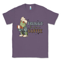 Lavender froggy before coffee Classic Tee - MaliasSmallBusiness
