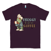 Plum froggy before coffee Classic Tee - MaliasSmallBusiness