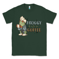 Sports Green froggy before coffee Classic Tee - MaliasSmallBusiness