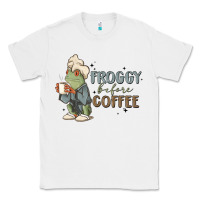 White froggy before coffee Classic Tee - MaliasSmallBusiness