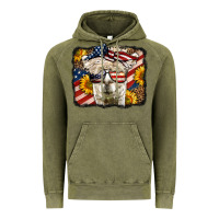 Vintage Olive 4th of july llama Vintage Hoodie - LillyAllenDesigns