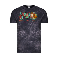 Cloud Black Peace Love Cows Vintage Tee - Jasminsmagicworld