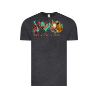 Vintage Black Peace Love Cows Vintage Tee - Jasminsmagicworld