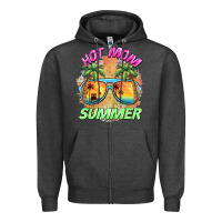 Charcoal Heather hot mom summer Zipper Hoodie - BarkalooDesign