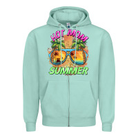 Seafoam hot mom summer Zipper Hoodie - BarkalooDesign