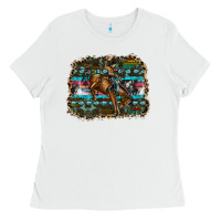 White rodeo Ladies Tee - SublimationCraftShop